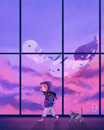 一组梦幻又治愈的插图画来啦
cr.插画师Ellievsbear ​​​