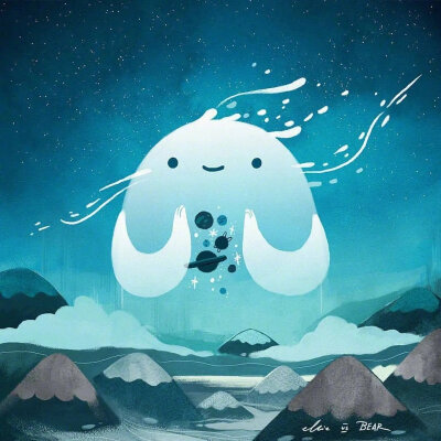 一组梦幻又治愈的插图画来啦
cr.插画师Ellievsbear ​​​
