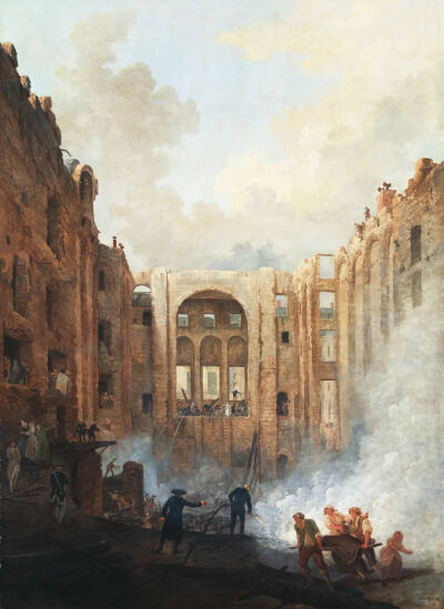 歌剧院火灾/Hubert Robert /1781