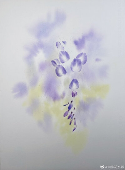 串紫轻浮 by@明小花水彩 