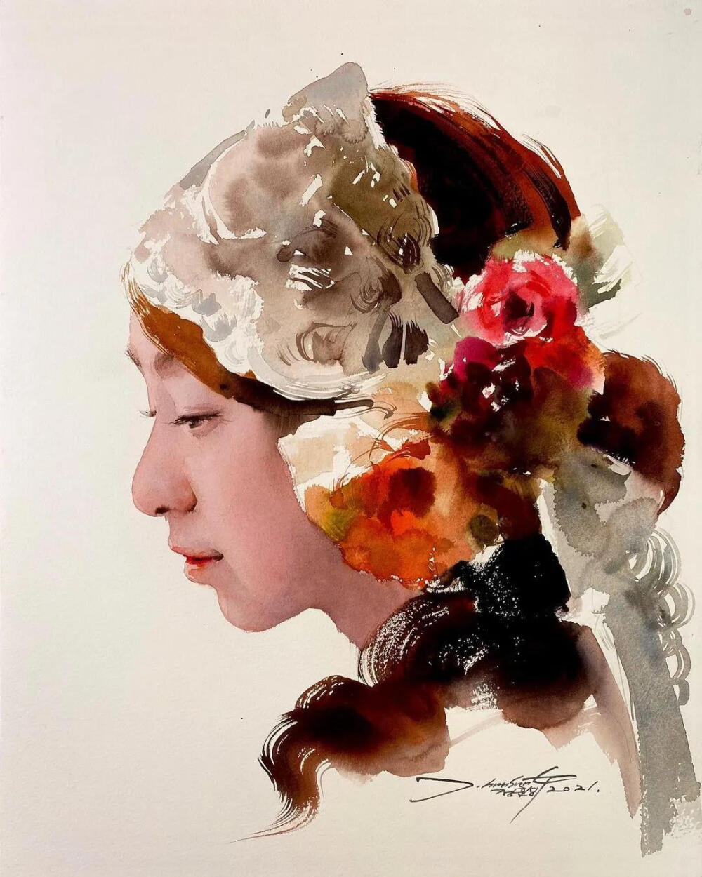 水彩画家、水彩培训师:J.hunsung（郑勋成）