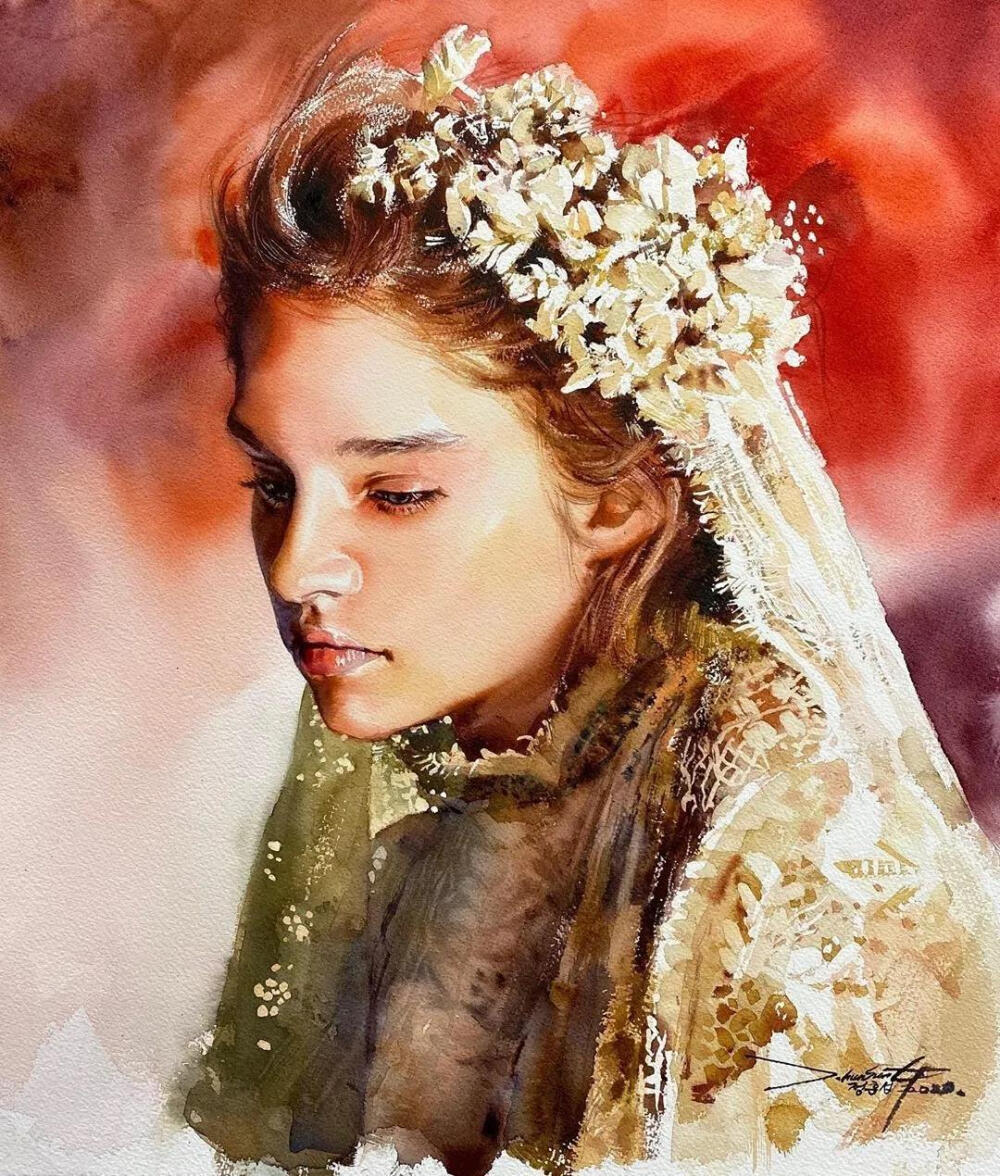 水彩画家、水彩培训师:J.hunsung（郑勋成）