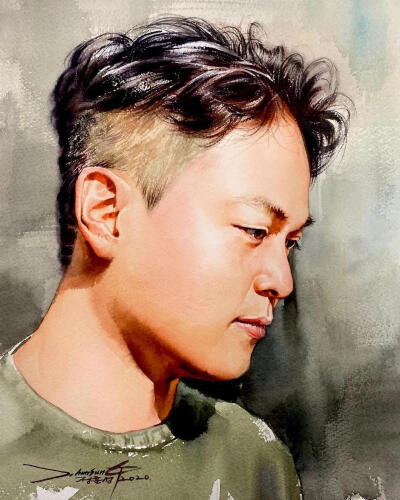 水彩画家、水彩培训师:J.hunsung（郑勋成）