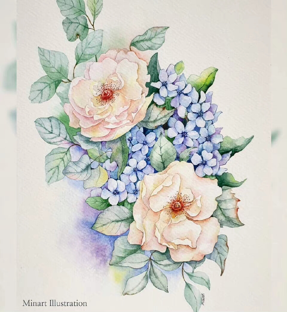 植物绘， ins：minartillust ​​​