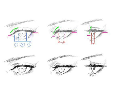 绘画素材 线稿
眼睛 