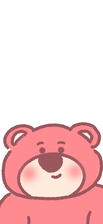 可爱粉色小熊