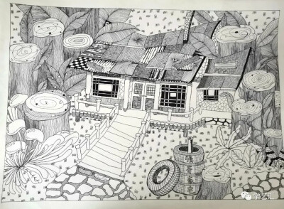 线描装饰画