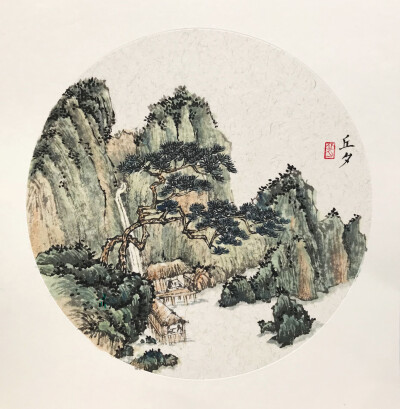 淡彩 风景 国画 水彩 画画 手绘 