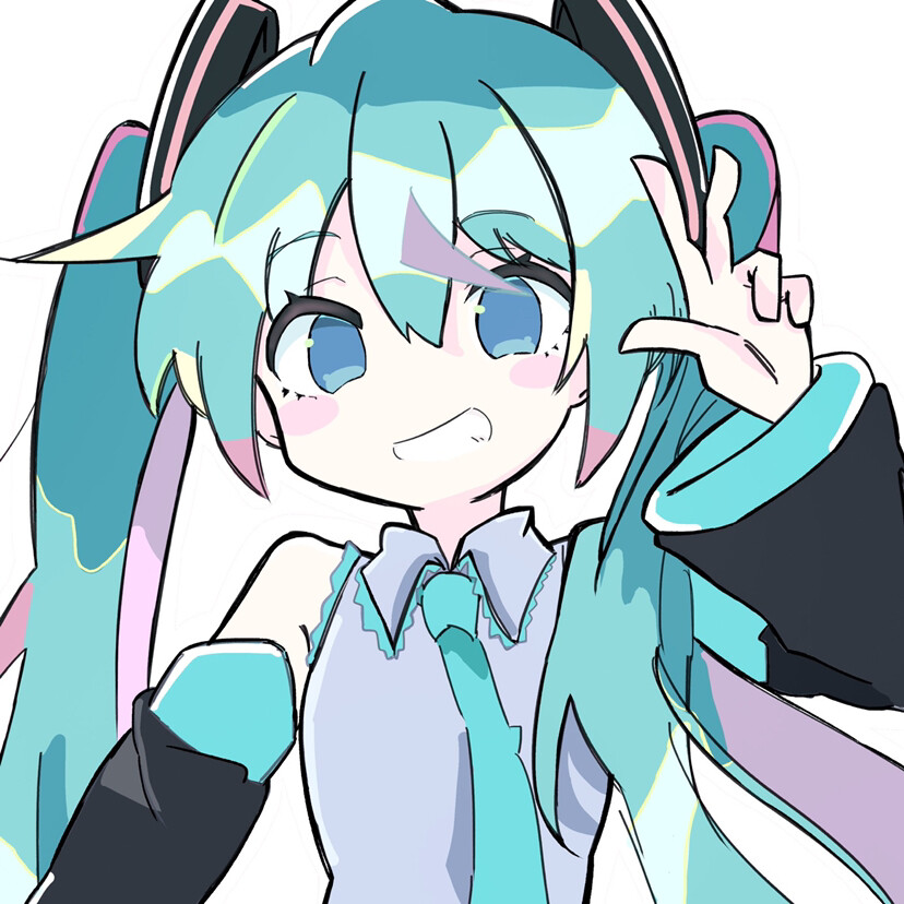 动漫女生头像初音未来呀