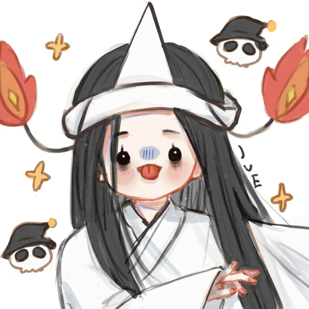 万圣节动漫女头闺蜜头像