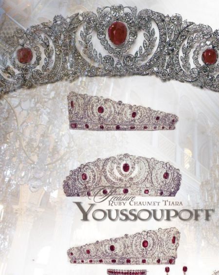 尤苏波夫家族的红宝石冠冕，可拆成发带和手链，chaumet出品