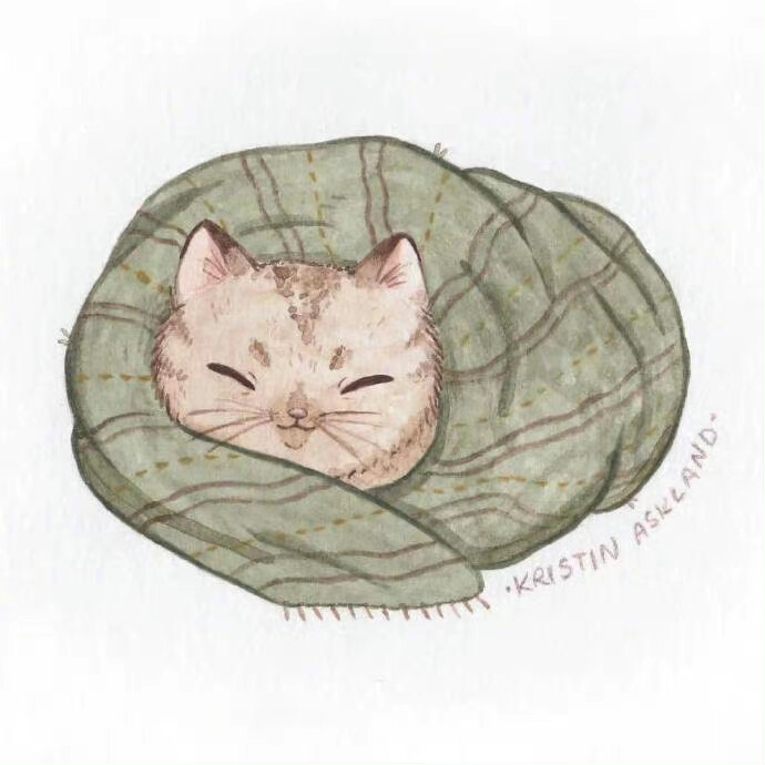 猫咪插画，via：Kristin Ashland ​​​