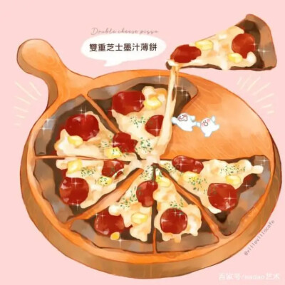 美食插画作品