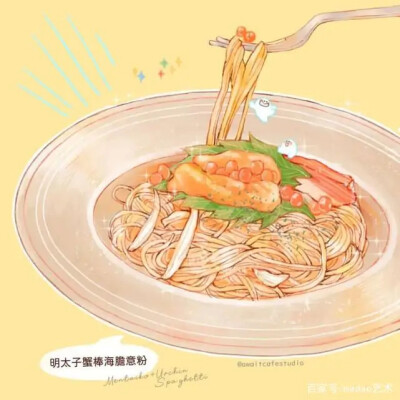 美食插画作品