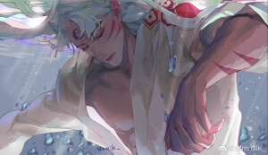 杀生丸  画师：wb @Mmmilk_