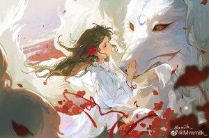 杀生丸  画师：wb @Mmmilk_