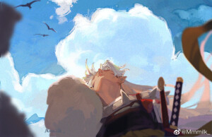 杀生丸  画师：wb @Mmmilk_