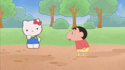 蜡笔小新与HelloKitty