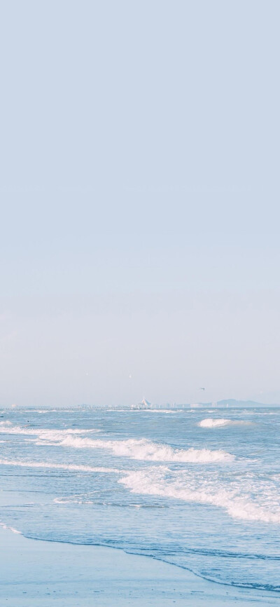 蓝色 海浪 天空 美