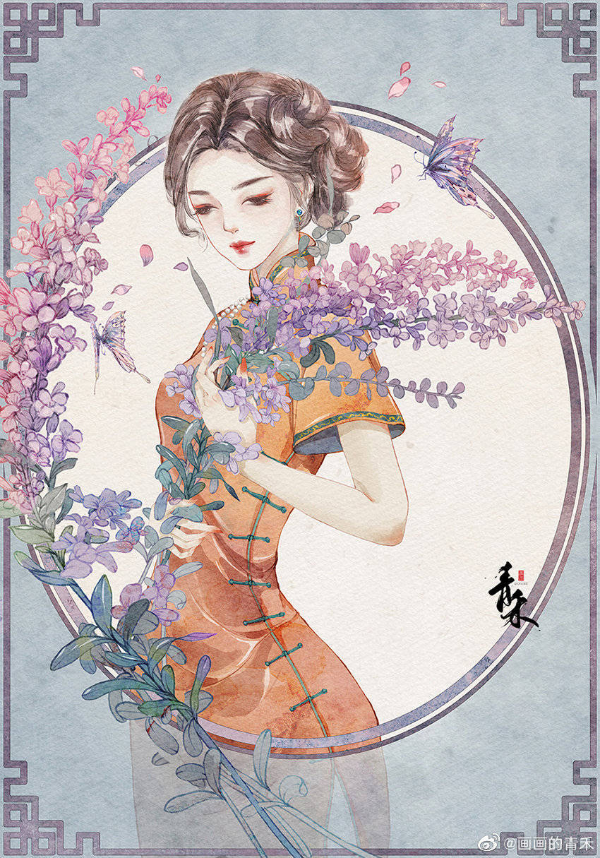 （古风美人）画师：画画的青禾