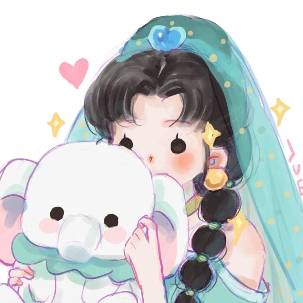 动漫女头八人闺蜜头像可爱团头