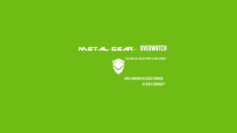 overwatch 守望先锋 ow 源氏 Genji 电脑壁纸 桌面壁纸 高清 侵权删