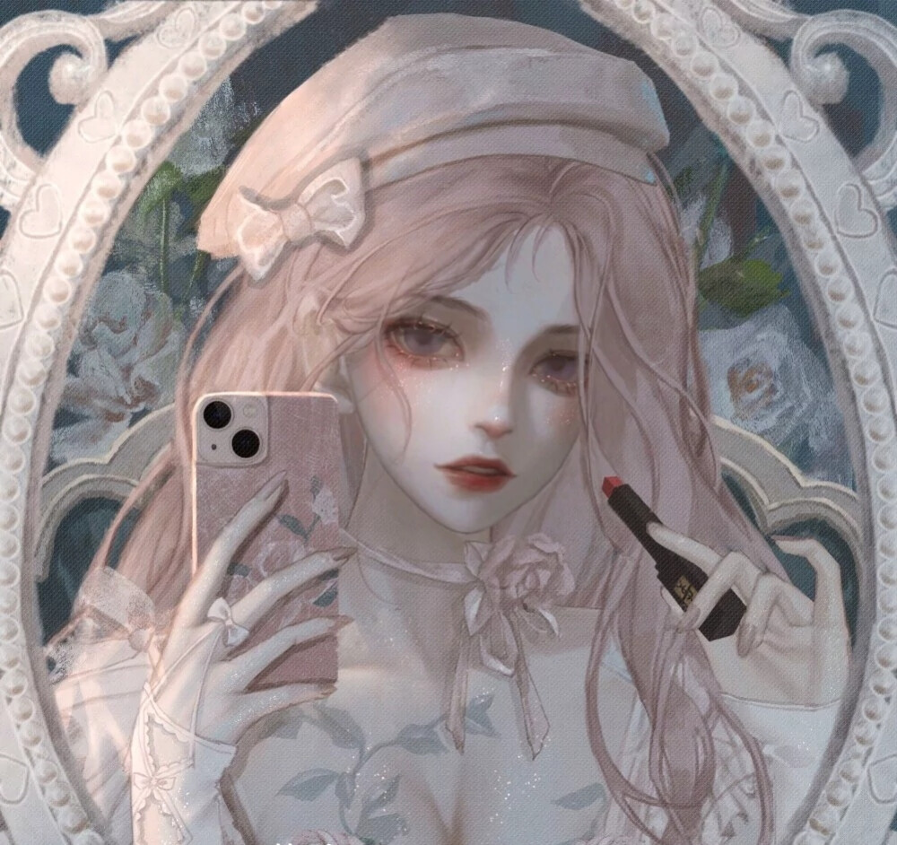 晓妆初过，沈檀轻注些儿个。向人微露丁香颗，一曲清歌，暂引樱桃破。
罗袖裛残殷色可，杯深旋被香醪涴。绣床斜凭娇无那，烂嚼红茸，笑向檀郎唾