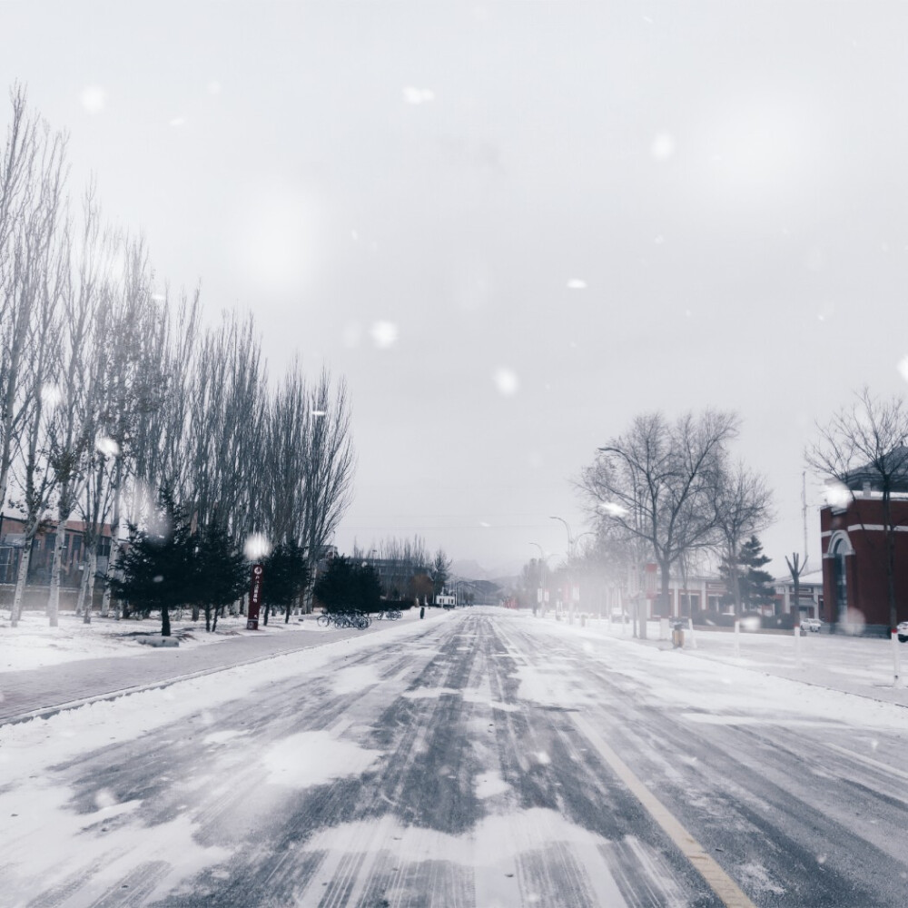 下雪了~