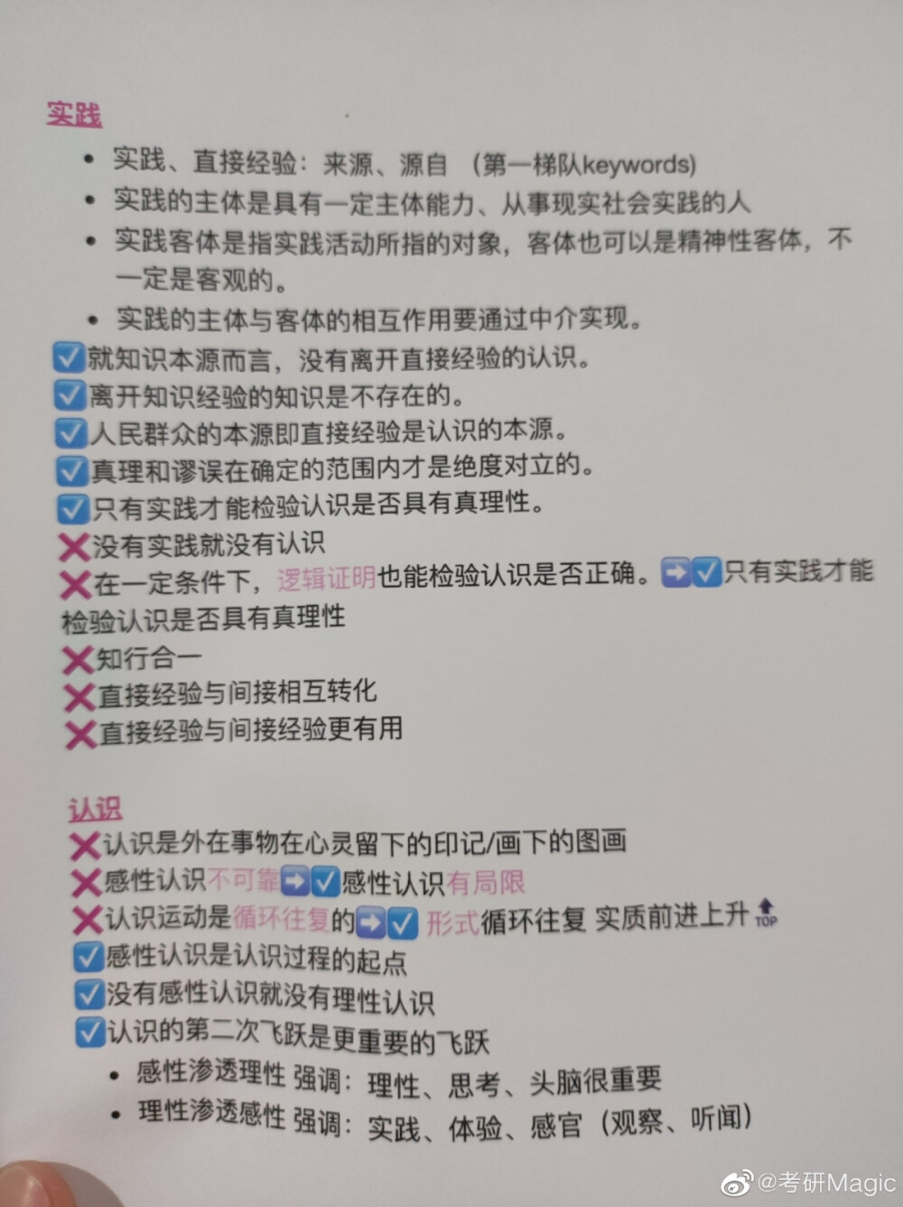 7页纸搞掂选择题的错❎对√项——背完不丢分啦 腿姐已总结好这些易错混淆点啦 不少同学都已二刷完肖千题啦 错的还这么多 快来试下背这个 再做则不会这么难堪啦#考研# #考研政治# ​