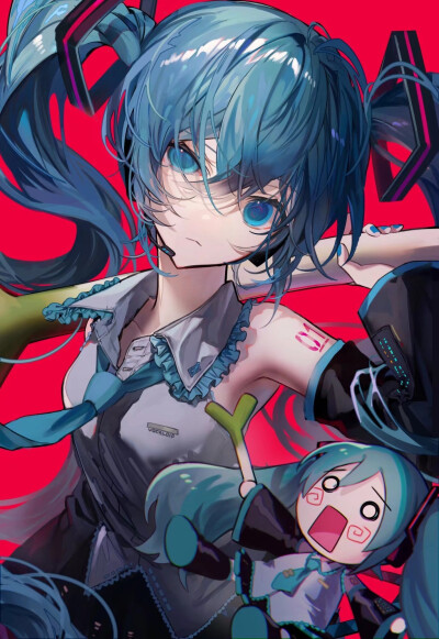 #初音未来# ネギを振り回せ！
画师： nanana14