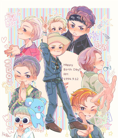 金南俊手绘,搜图不易，留图请点赞，专辑内所有图片均有才阿米所绘，我只是图片搬运工，只留作欣赏