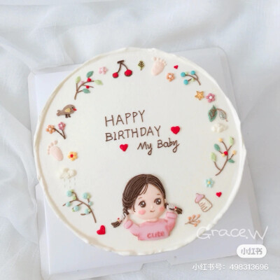生日蛋糕·小女孩