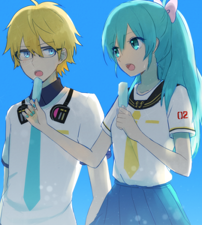 葱蕉，蕉葱，miku，len，镜音连，初音未来