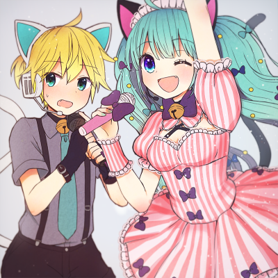 葱蕉，蕉葱，miku，len，镜音连，初音未来