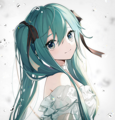 初音未来，miku，VOCALOID
图片来源于pixiv