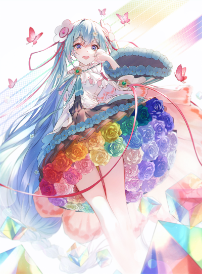 初音未来，miku，VOCALOID
图片来源于pixiv