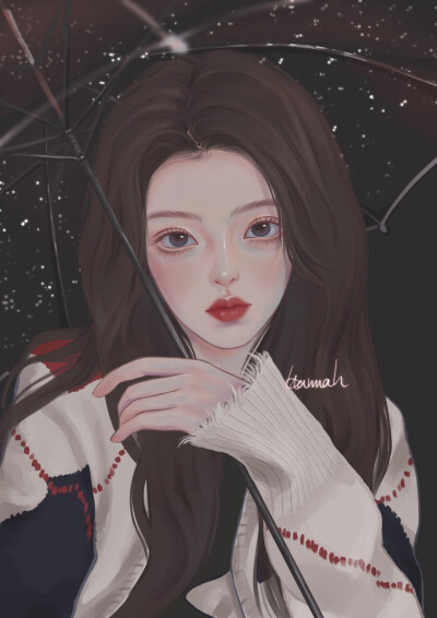 手绘女头｜The9
画师：Hannah咪酱