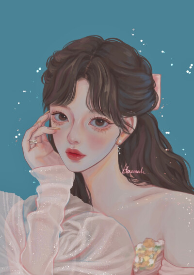 手绘女头｜The9
画师：Hannah咪酱