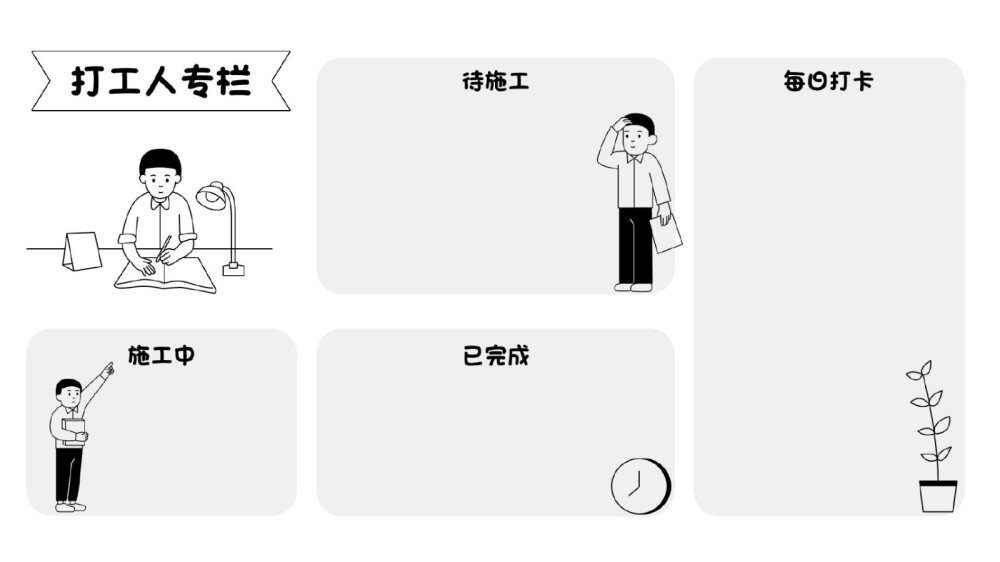 电脑分区壁纸‖一组打工人、学生党适用的分区电脑壁纸
via:@四六级学长