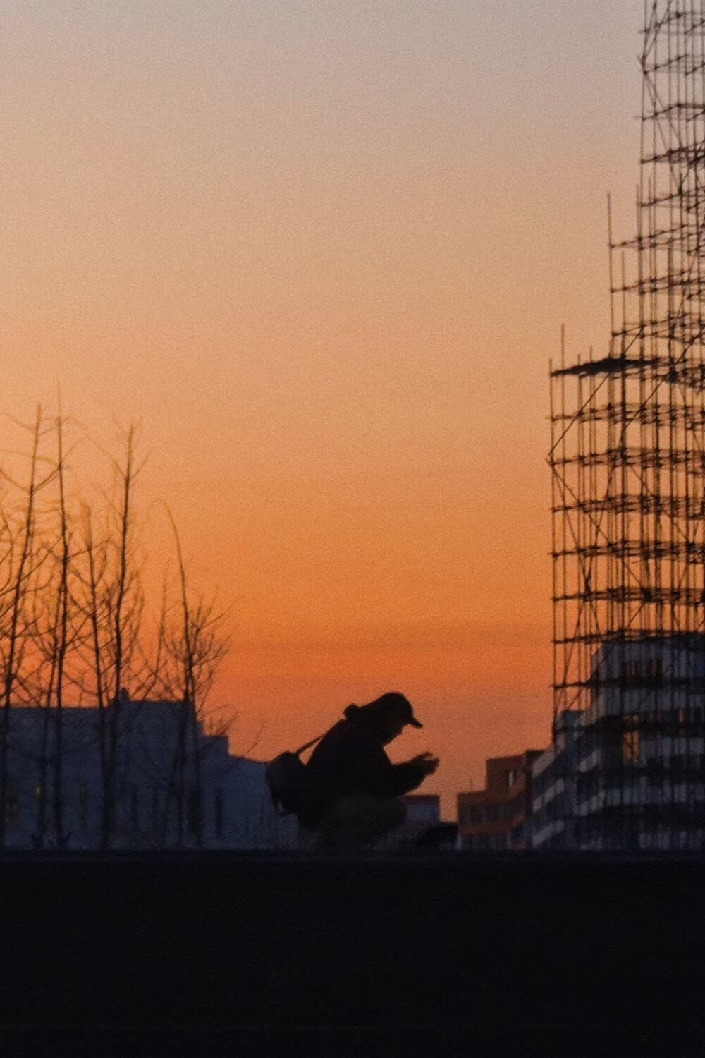 黄昏 日落 夕阳 剪影