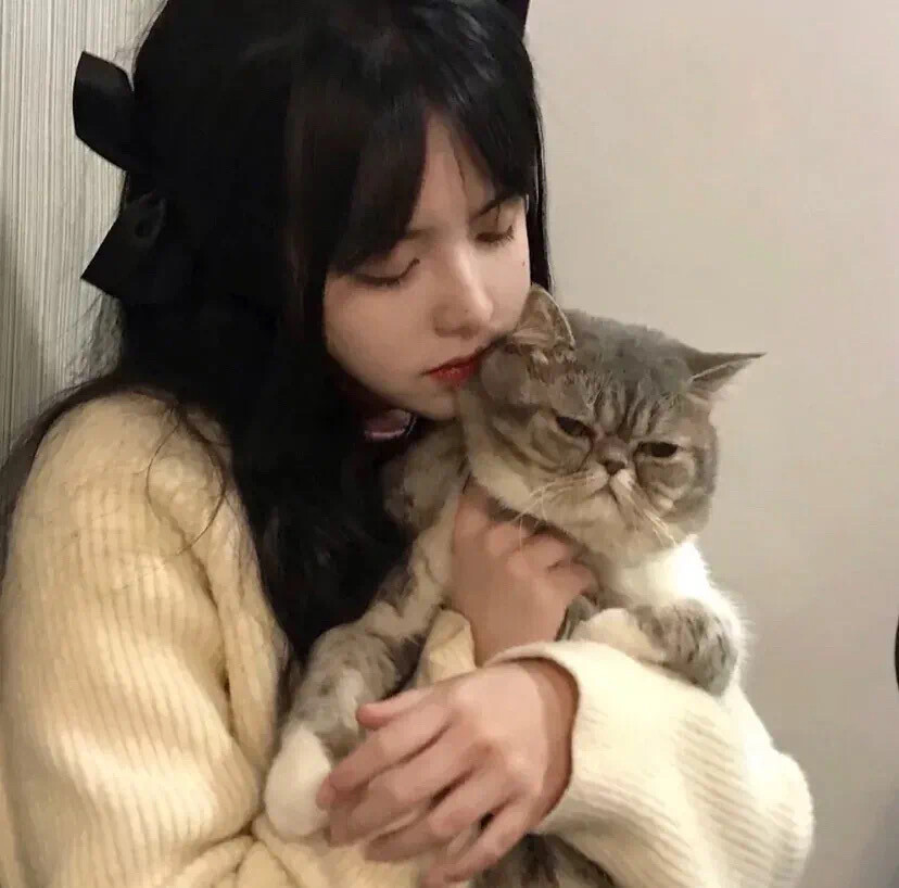 抱猫女生头像第六波♥