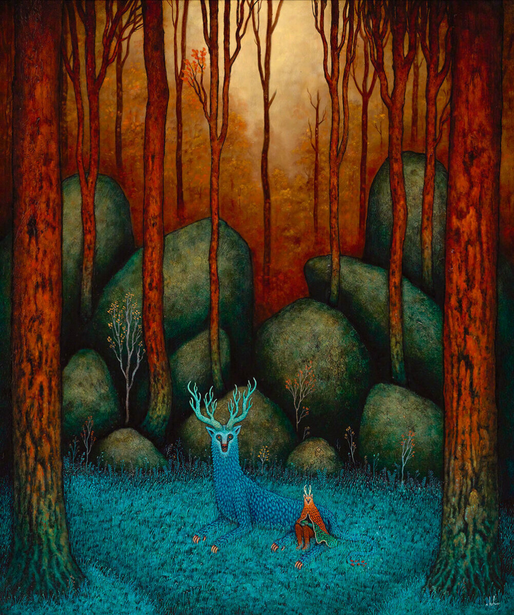 阴森而迷幻的插画，插画师 Andy Kehoe 