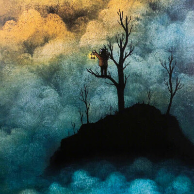 阴森而迷幻的插画，插画师 Andy Kehoe 