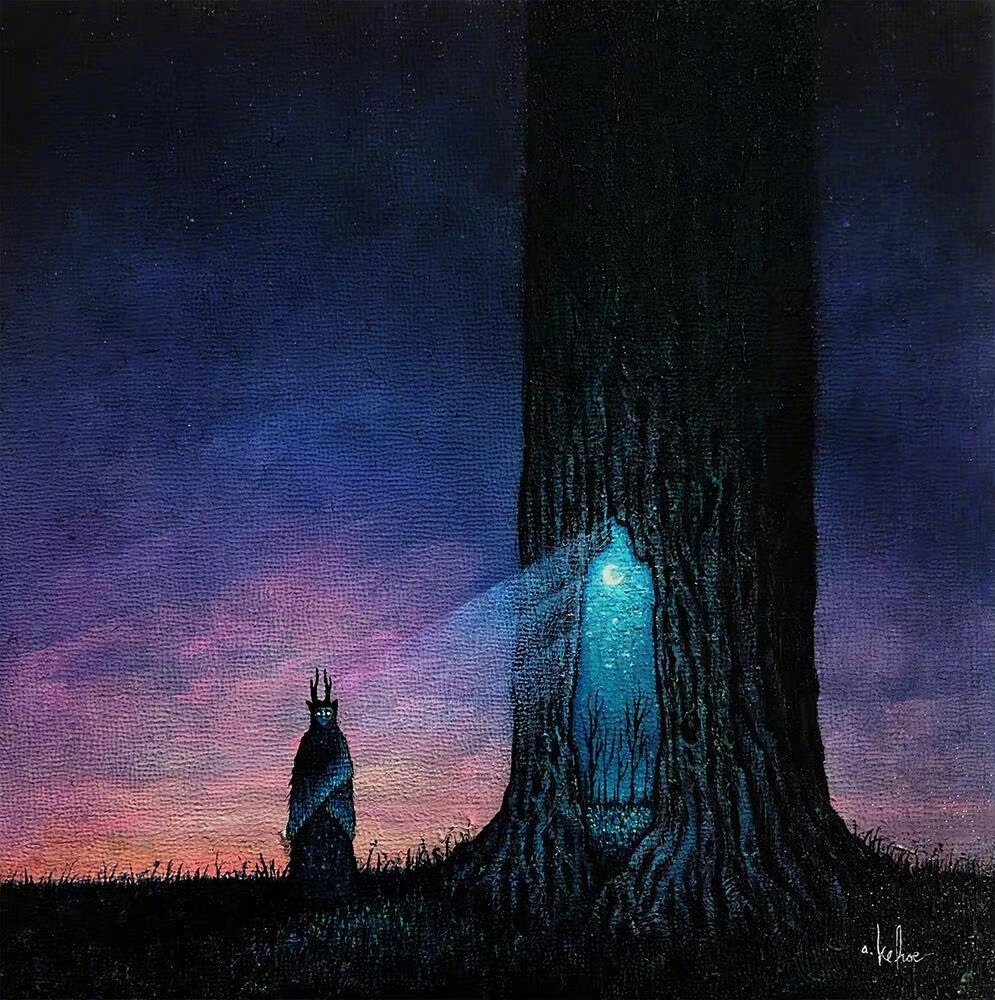 阴森而迷幻的插画，插画师 Andy Kehoe 