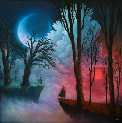 阴森而迷幻的插画，插画师 Andy Kehoe 