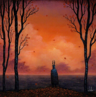 阴森而迷幻的插画，插画师 Andy Kehoe 