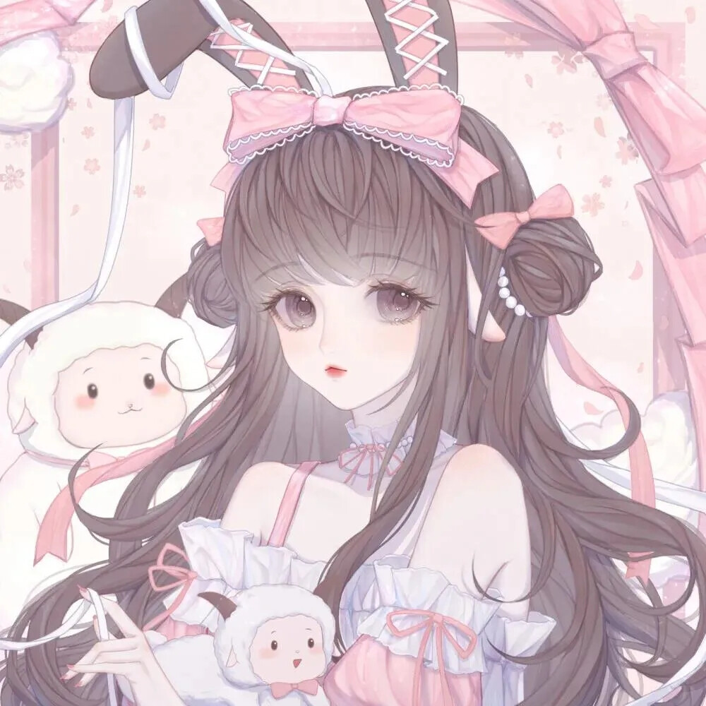 动漫女头森系可爱