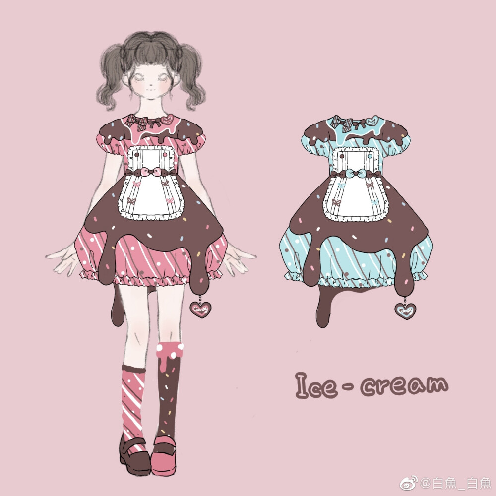 画手：白魚-白魚
Lolita服设人设小裙子
侵删！！