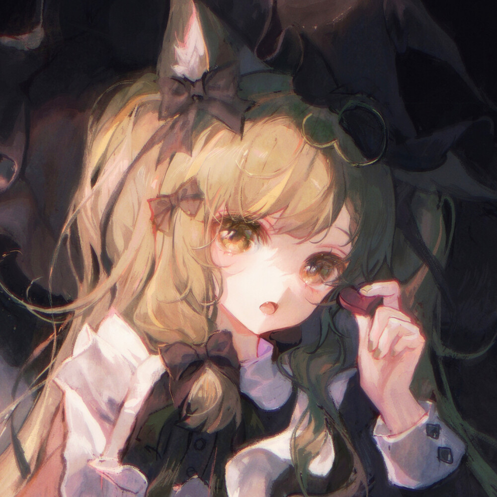 动漫女头◇虎斑自截 图片来源：pixiv