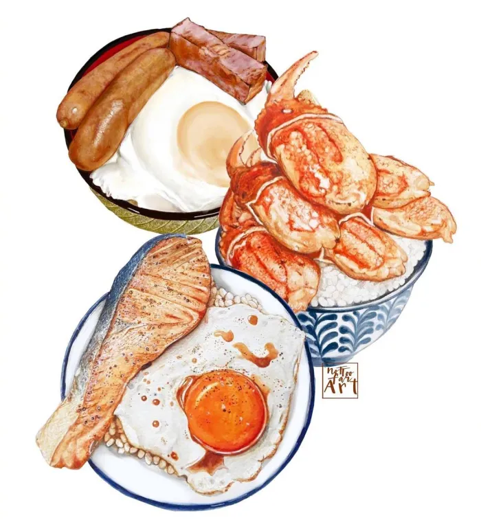 动漫美食插画